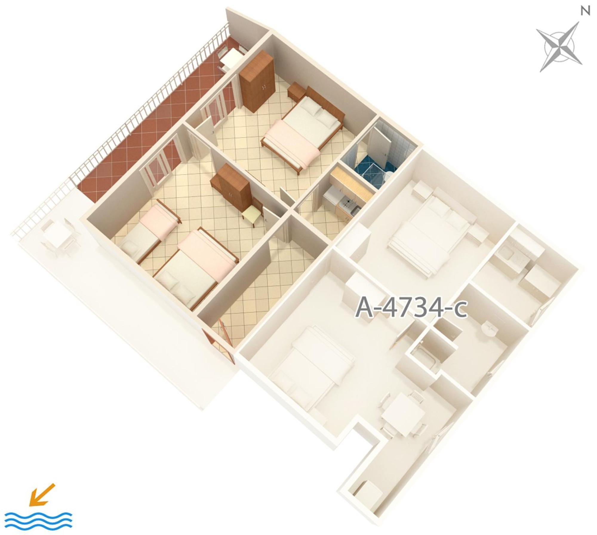 Apartments By The Sea Podaca, Makarska - 4734 Экстерьер фото
